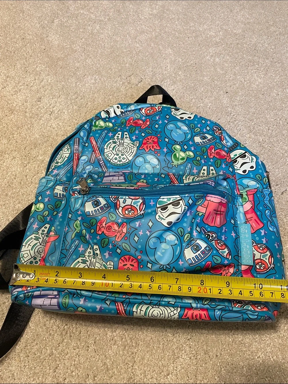 Disney Get it Creations Mini Backpack Neon Star Wars Parks Grogu BB8 R2D2
